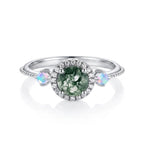 Moss Agate Opal Ring - Forest Heirloom