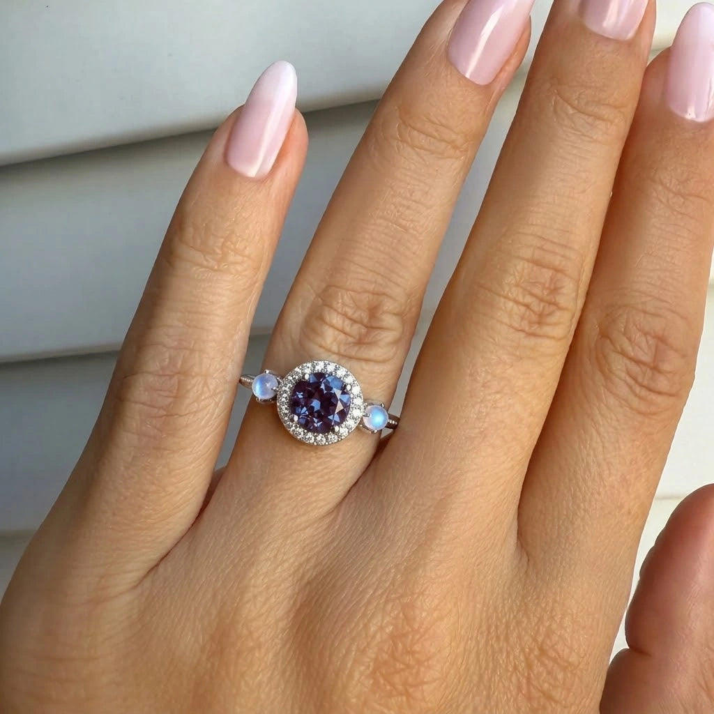 Moss Agate Opal Ring - Forest Heirloom